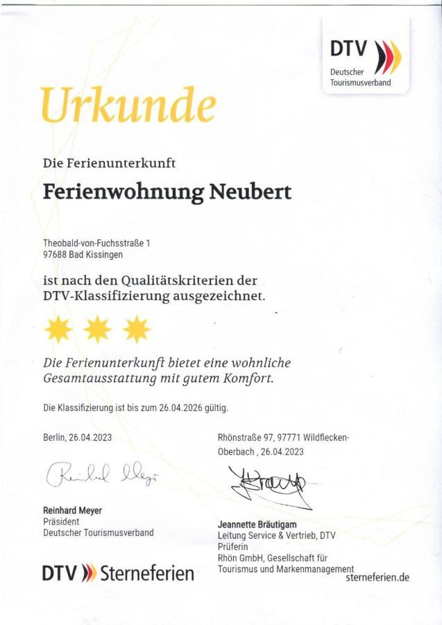 Fewo Neubert Apartman Bad Kissingen Kültér fotó